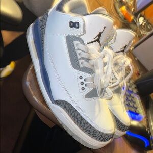 White and Gray Sneakers with Elephant Print